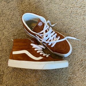 orange high top vans